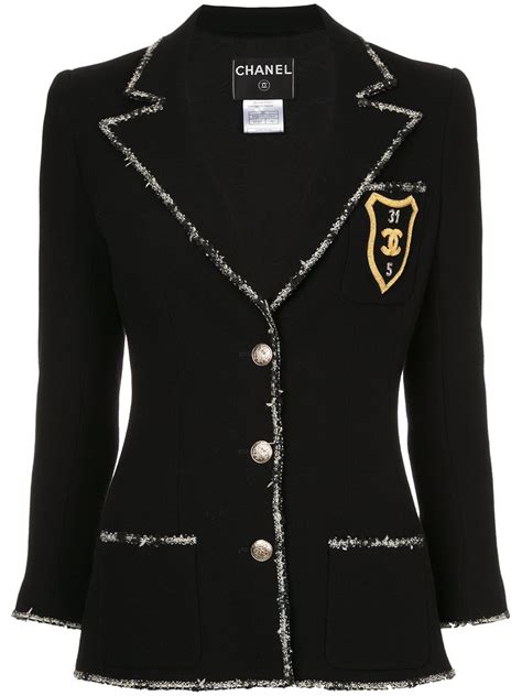 blazer copy chanel|vintage Chanel blazers for women.